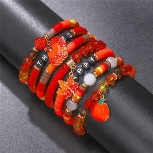 Rainbow heishi bead bracelets for women stackable beach boho summer jewelry - Picture 4 of 6